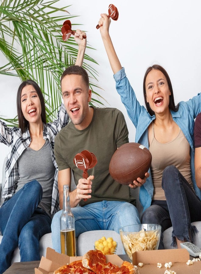 Elcoho 24 Pack Plastic Football Clappers Football Noise Makers Hand Clappers Football Match Accessories Noisemakers for Football Events Party Cheer Supplies - Image 5